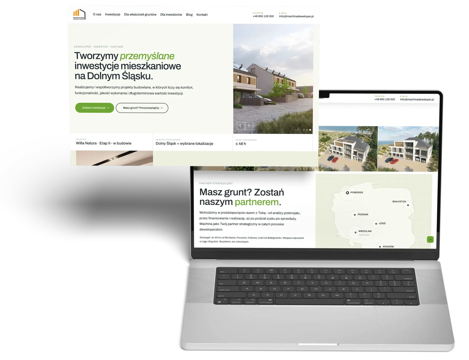 Strona internetowa dla dewelopera z Wrocławia Strona internetowa dla dewelopera z Wrocławia